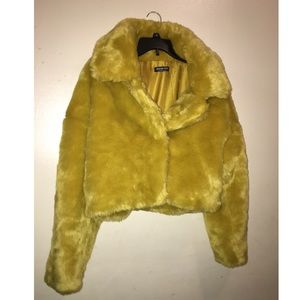 Yellow Faux Fur